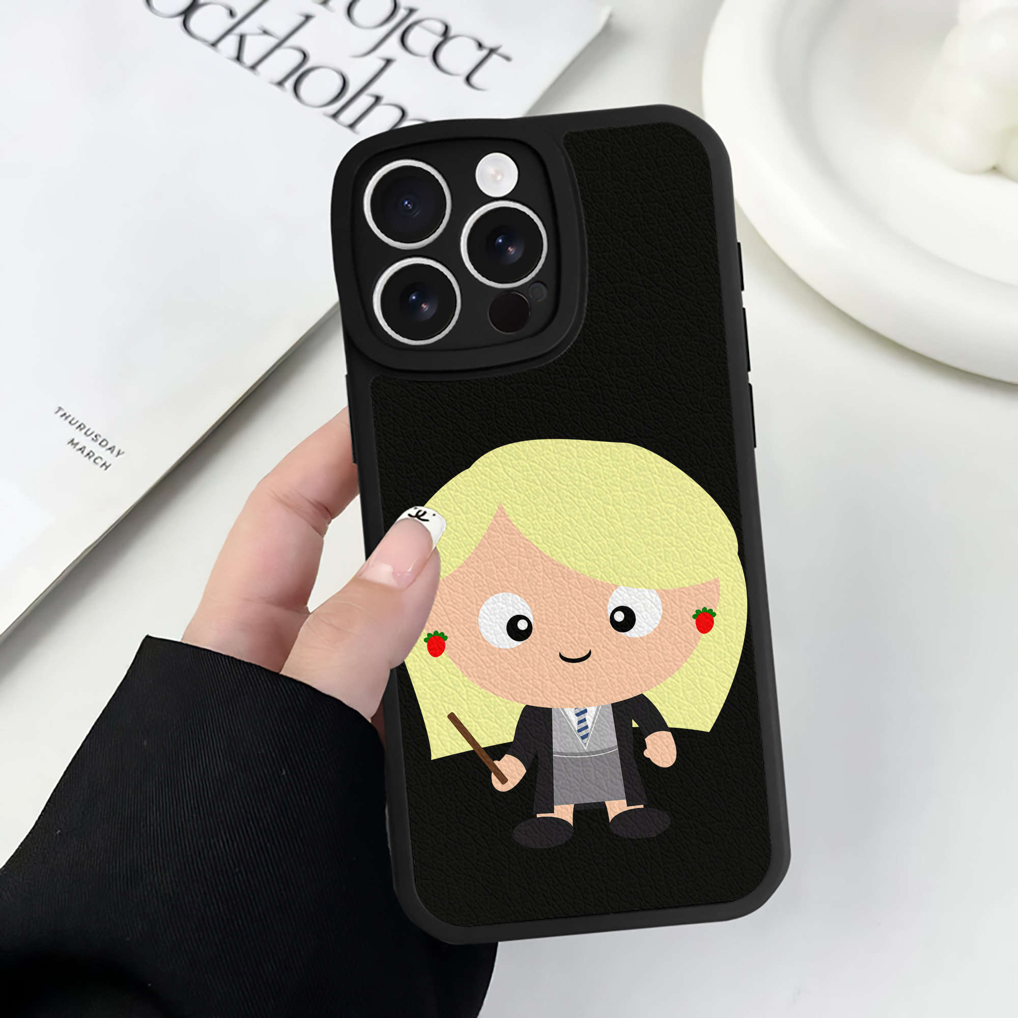 （画像用） Harry Potter ハリー・ポッターシリーズ 【iPhone 16シリーズ対応】シリコンスマホケース（レザー調） 材質：シリコン